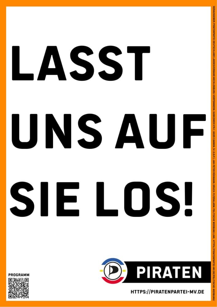 Eins von fünf Wahlkampfplakaten zur Landtagswahl